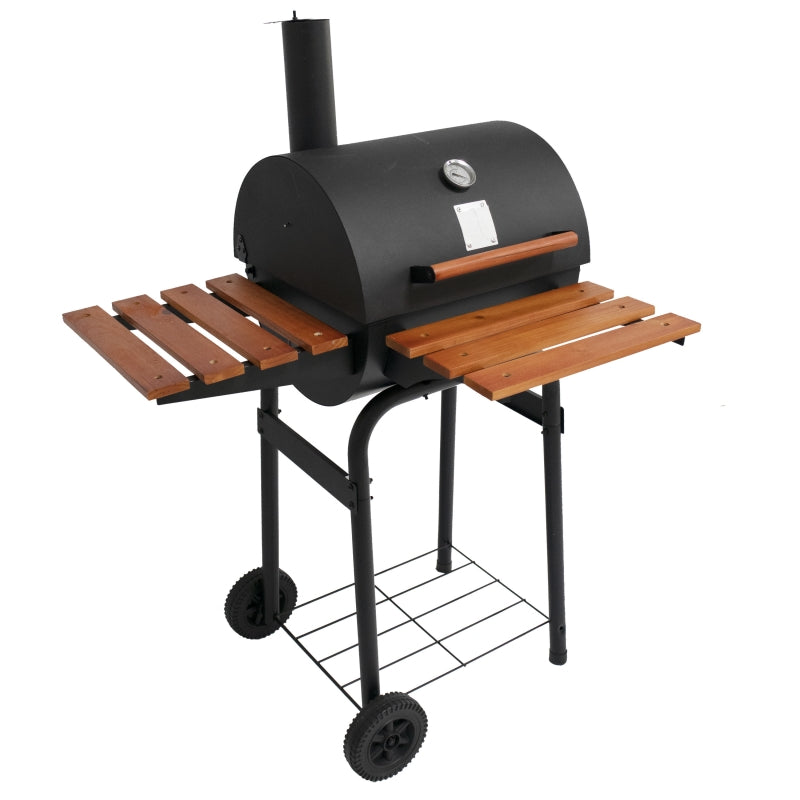 V Shaped Premium Barrel BBQ Smoker Grill