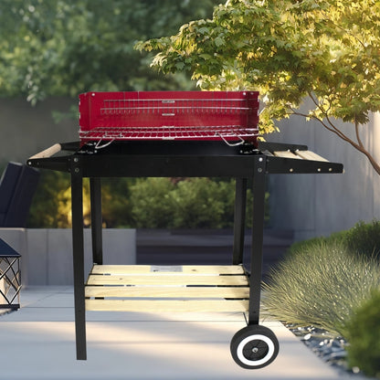 SCB-14 Home square trolley charcoal grill with wheels Patio