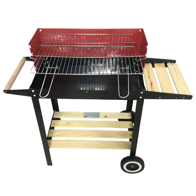Home square trolley charcoal grill with wheels Patio