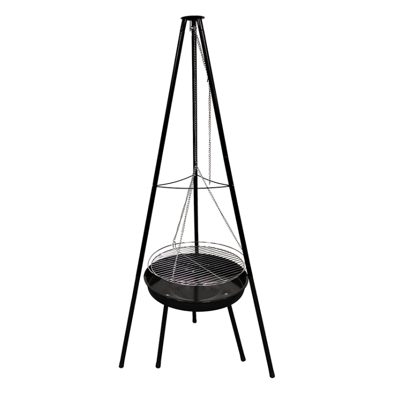 Multiple Tripod Hanging Fire Pit BBQ Grill