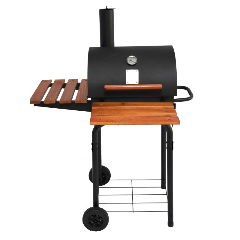 V Shaped Premium Barrel BBQ Smoker Grill