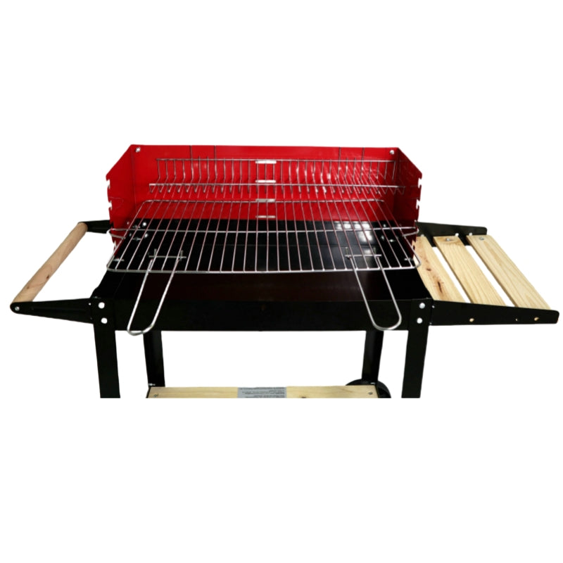 Home square trolley charcoal grill with wheels Patio