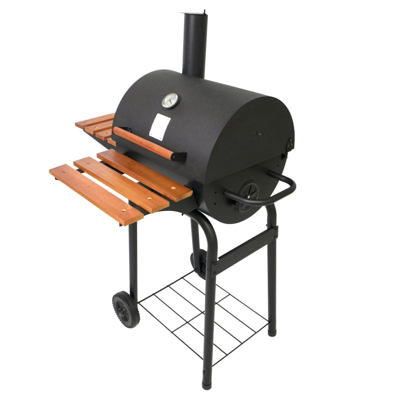 V Shaped Premium Barrel BBQ Smoker Grill