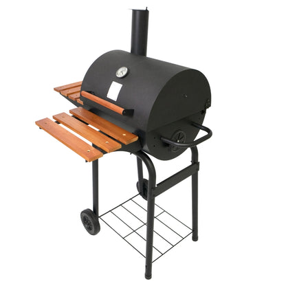 SCB-08-02 V Shaped Premium Barrel BBQ Smoker Grill