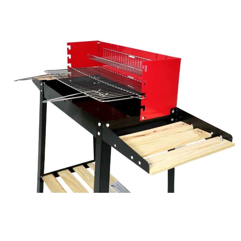 Home square trolley charcoal grill with wheels Patio