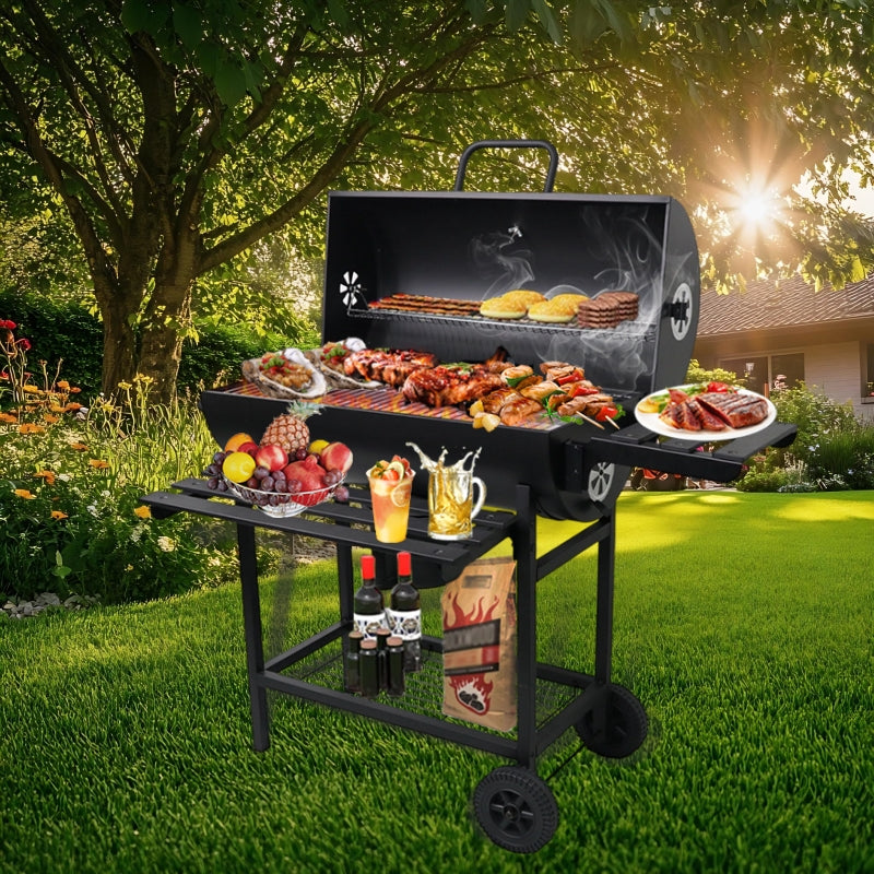 SCB-23 Garden Oil Drum Barrel Charcoal Grills BBQ