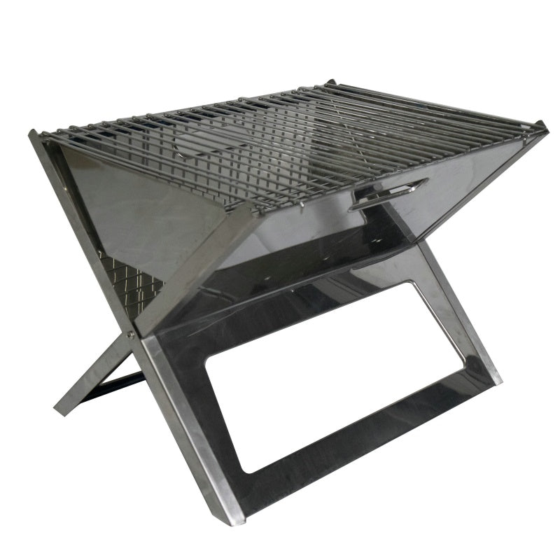 Stainless Steel Foldable X Shape Charcoal Grill