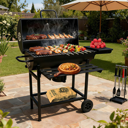 SCB-23 Garden Oil Drum Barrel Charcoal Grills BBQ