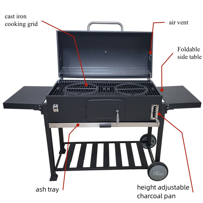 XXXXL Big Trolley Charcoal Barbecue Grill
