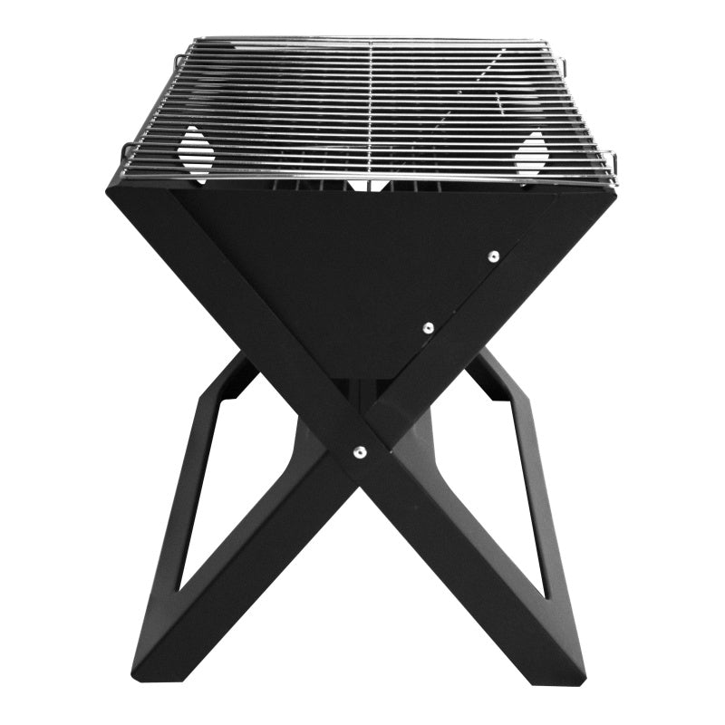 Foldable X Shape Charcoal Grill